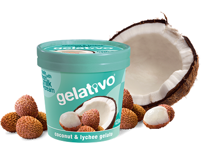 coconut & lychee gelato